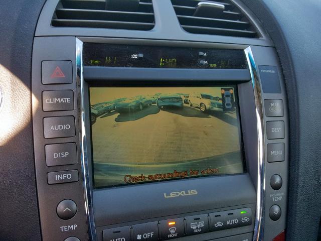 JTHBJ46G082201252 - 2008 LEXUS ES 350 GRAY photo 9