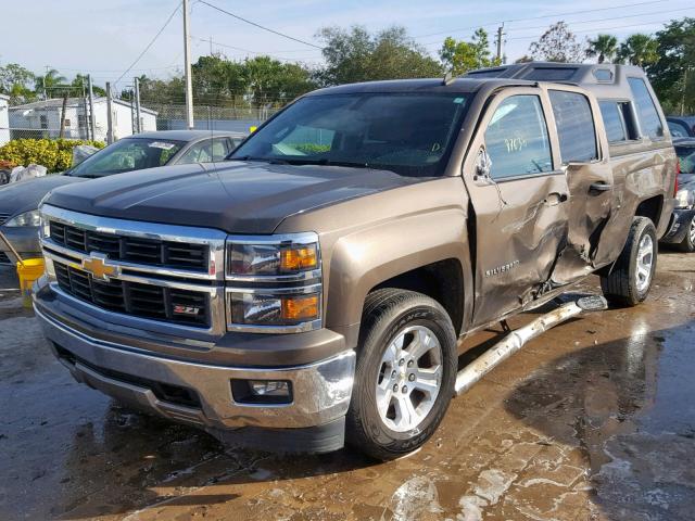 1GCRCREC0EZ333310 - 2014 CHEVROLET SILVERADO 棕色 照片 2