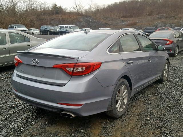5NPE24AF8HH454778 - 2017 HYUNDAI SONATA SE ვერცხლისფერი ფოტო 4
