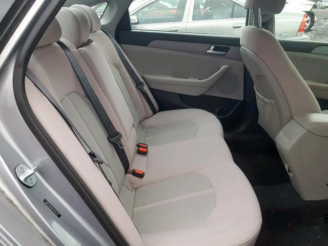 5NPE24AF8HH454778 - 2017 HYUNDAI SONATA SE ვერცხლისფერი ფოტო 6