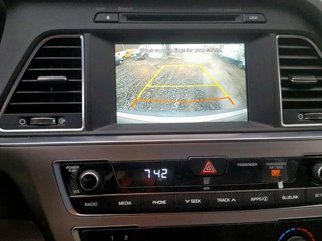 5NPE24AF8HH454778 - 2017 HYUNDAI SONATA SE ვერცხლისფერი ფოტო 9