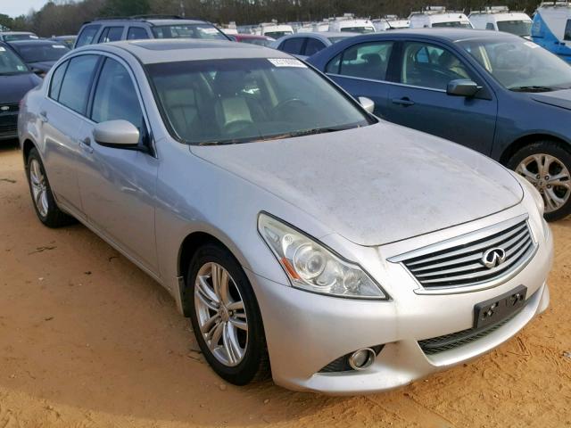 JN1CV6AR0AM461775 - 2010 INFINITI G37 SILVER photo 1