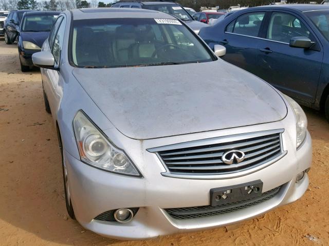 JN1CV6AR0AM461775 - 2010 INFINITI G37 SILVER photo 9