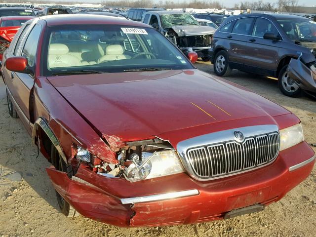 2MEFM74W6XX702744 - 1999 MERCURY GRAND MARQ RED photo 1