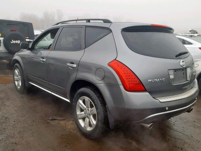 JN8AZ08W46W502846 - 2006 NISSAN MURANO SL GRAY photo 3