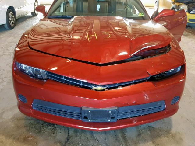 2G1FA1E3XE9229842 - 2014 CHEVROLET CAMARO LS RED photo 7