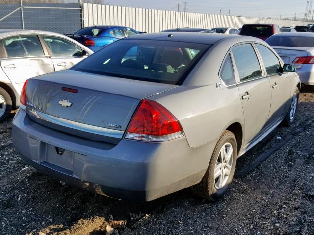 2G1WB57K691274029 - 2009 CHEVROLET IMPALA LS SILVER photo 4