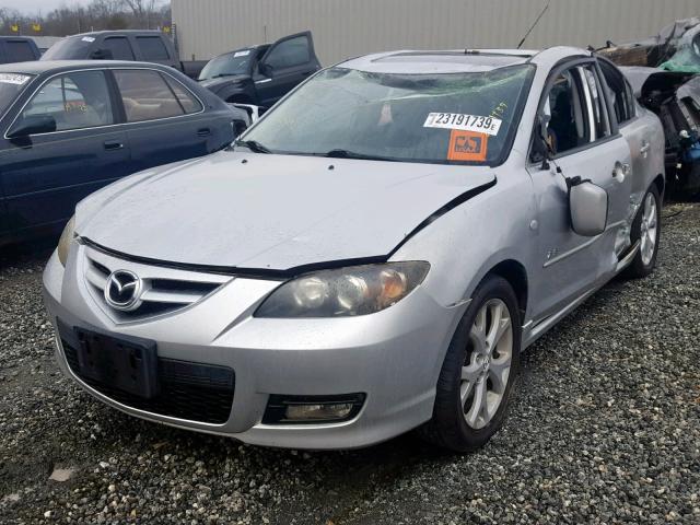 JM1BK323581874300 - 2008 MAZDA 3 S SILVER photo 2