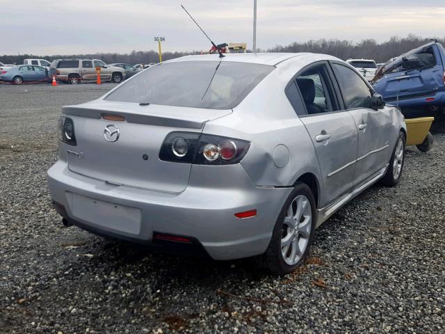 JM1BK323581874300 - 2008 MAZDA 3 S SILVER photo 4