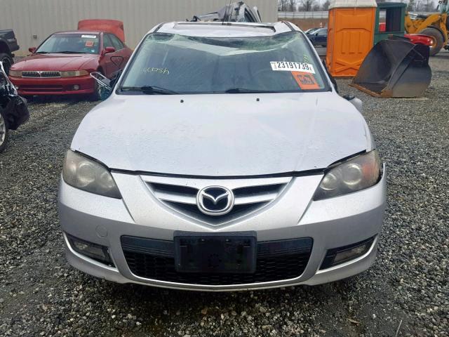 JM1BK323581874300 - 2008 MAZDA 3 S SILVER photo 7