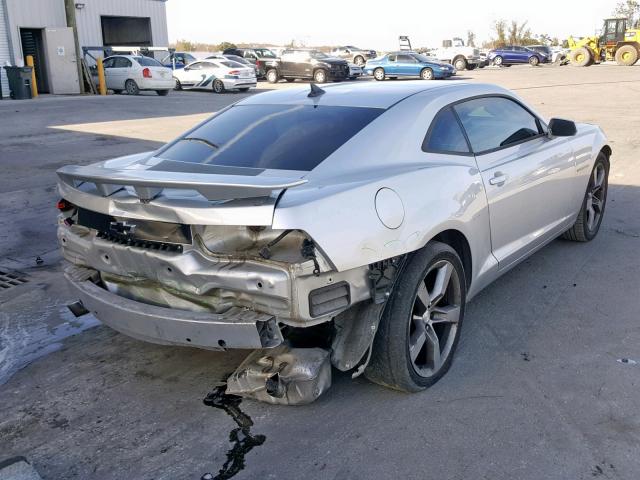 2G1FA1E3XC9150202 - 2012 CHEVROLET CAMARO LS SILVER photo 4