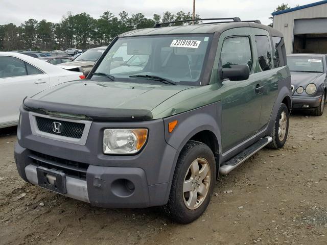 5J6YH18553L010117 - 2003 HONDA ELEMENT EX GREEN photo 2