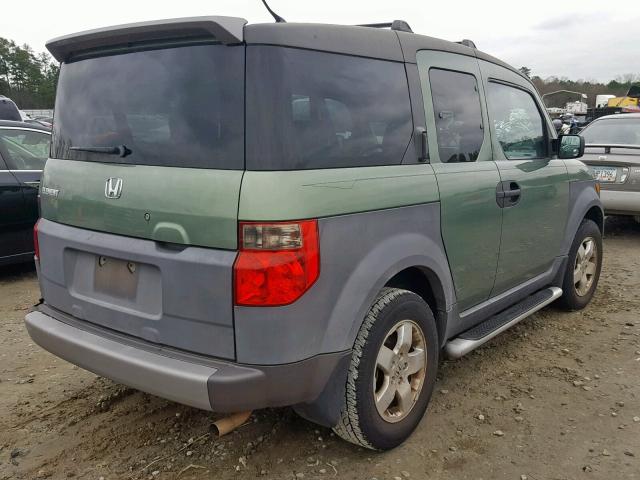 5J6YH18553L010117 - 2003 HONDA ELEMENT EX GREEN photo 4