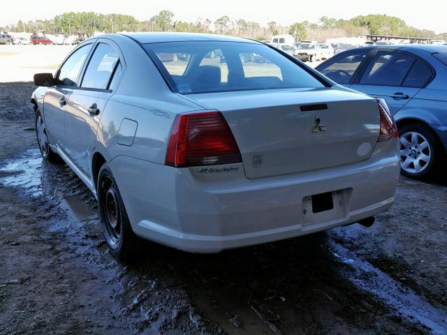 4A3AB26F64E153123 - 2004 MITSUBISHI GALANT DE WHITE photo 3