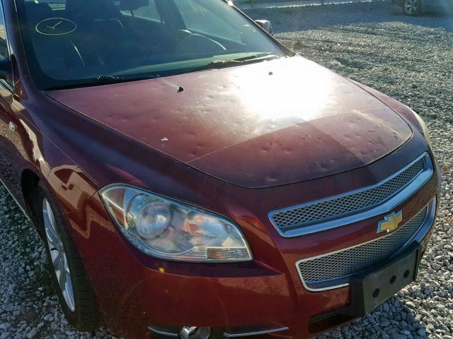 1G1ZK57768F241063 - 2008 CHEVROLET MALIBU LTZ წითელი ფოტო 9