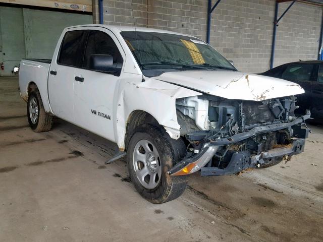 1N6BA0EK0EN502966 - 2014 NISSAN TITAN S WHITE photo 1