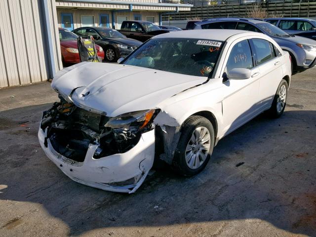 1C3CCBAB2CN292391 - 2012 CHRYSLER 200 LX WHITE photo 2