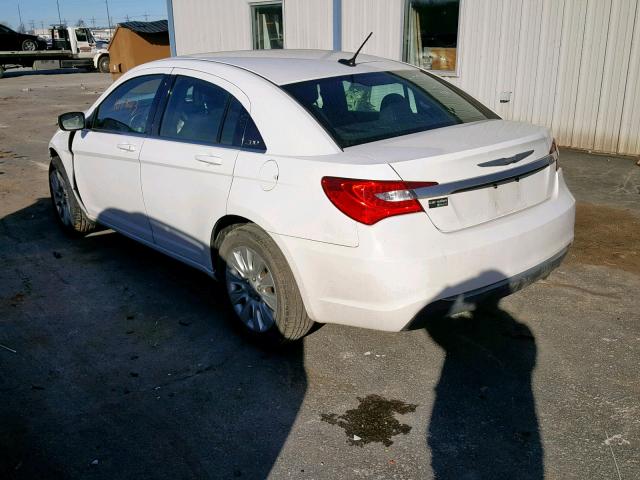 1C3CCBAB2CN292391 - 2012 CHRYSLER 200 LX WHITE photo 3