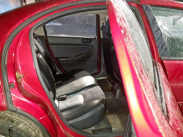 1C3EL46X74N409165 - 2004 CHRYSLER SEBRING LX MAROON photo 6