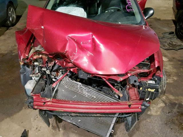 1C3EL46X74N409165 - 2004 CHRYSLER SEBRING LX MAROON photo 7