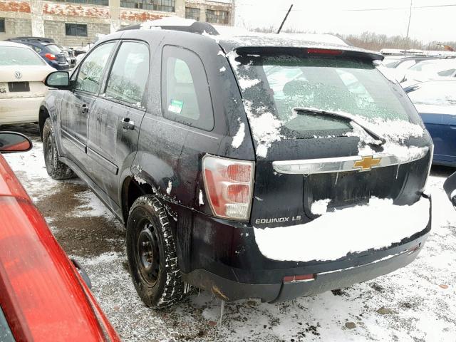 2CNDL13F776021021 - 2007 CHEVROLET EQUINOX LS BLACK photo 3