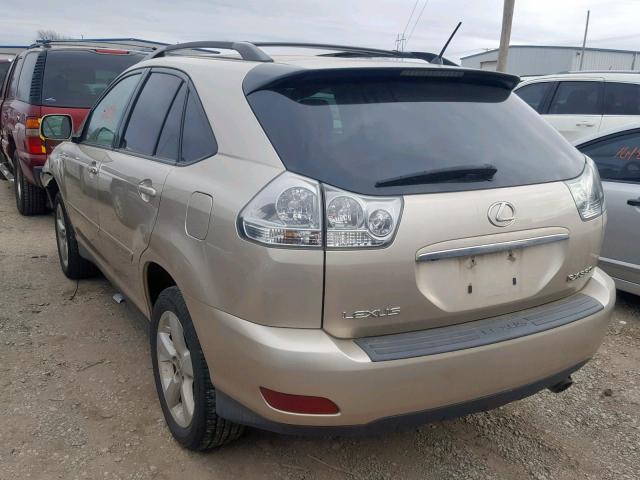 2T2HA31U95C058622 - 2005 LEXUS RX 330 GOLD photo 3