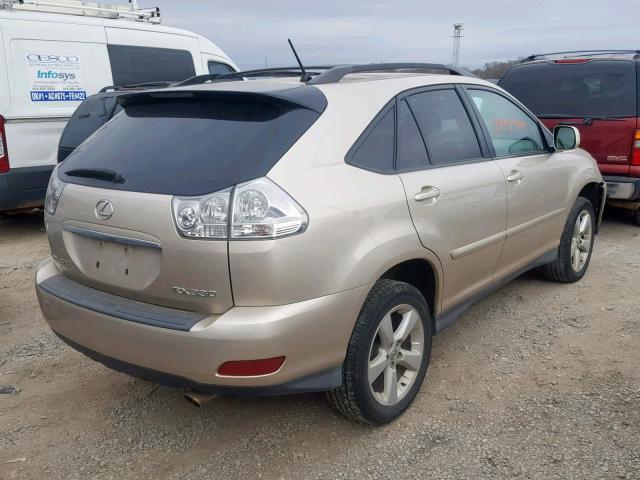 2T2HA31U95C058622 - 2005 LEXUS RX 330 GOLD photo 4