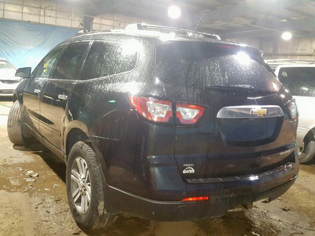 1GNKVHKD3FJ254465 - 2015 CHEVROLET TRAVERSE L BLACK photo 3