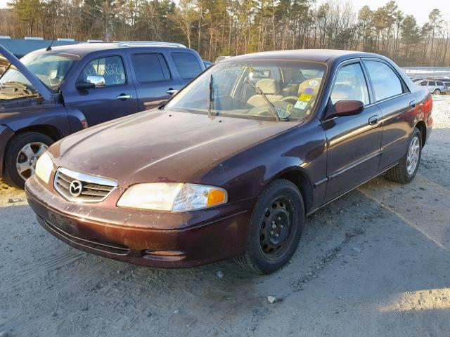 1YVGF22C115217653 - 2001 MAZDA 626 ES MAROON photo 2