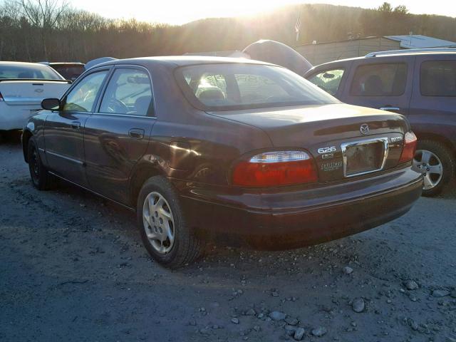 1YVGF22C115217653 - 2001 MAZDA 626 ES MAROON photo 3