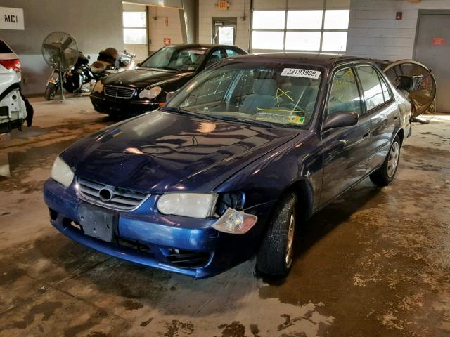 1NXBR12E61Z503681 - 2001 TOYOTA COROLLA CE BLUE photo 2