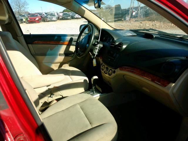 KL1TD5DE4BB133895 - 2011 CHEVROLET AVEO LS RED photo 5