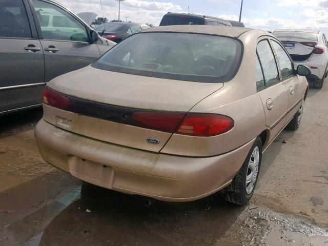 1FAFP10P9XW117999 - 1999 FORD ESCORT LX TAN photo 4