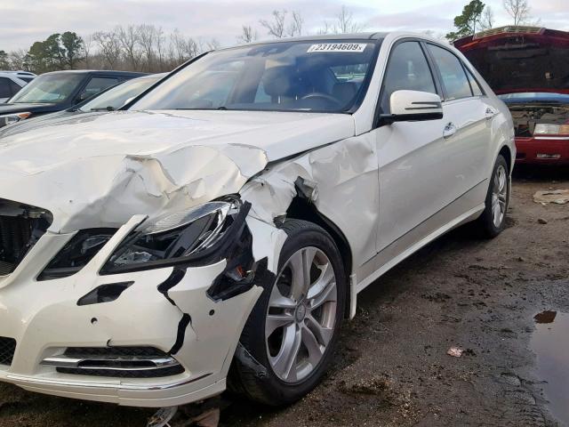 WDDHF5GBXBA375015 - 2011 MERCEDES-BENZ E 350 WHITE photo 2