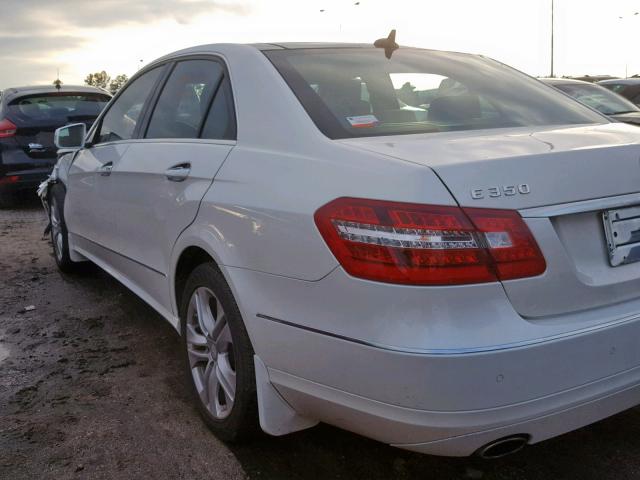 WDDHF5GBXBA375015 - 2011 MERCEDES-BENZ E 350 WHITE photo 3