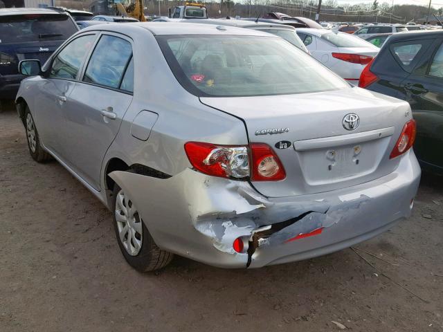 JTDBL40E999080149 - 2009 TOYOTA COROLLA BA GRAY photo 3