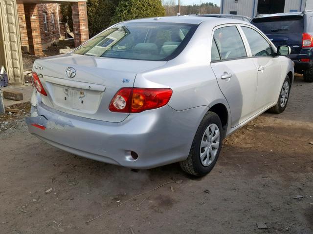 JTDBL40E999080149 - 2009 TOYOTA COROLLA BA GRAY photo 4