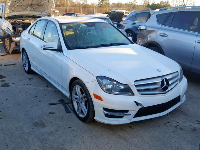 WDDGF4HB9DA783240 - 2013 MERCEDES-BENZ C 250 WHITE photo 1