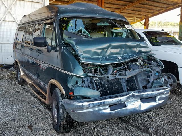 2B6HB21Y7VK604104 - 1997 DODGE RAM VAN B2 GREEN photo 1