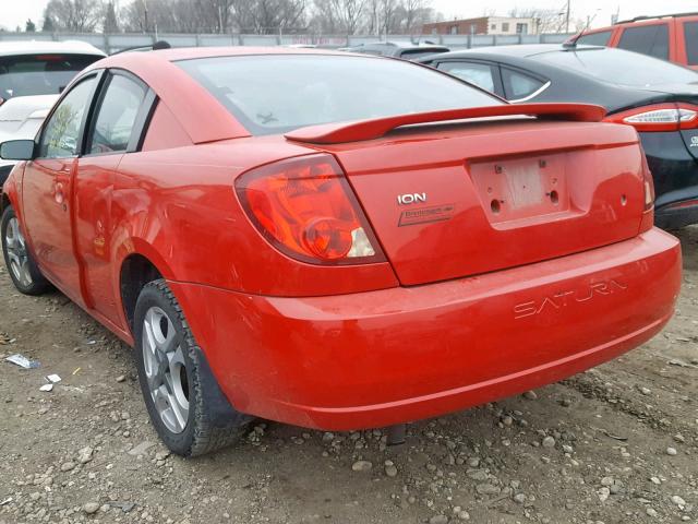 1G8AV12F94Z115298 - 2004 SATURN ION LEVEL RED photo 3