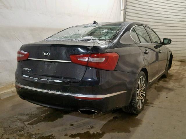 KNALN4D71E5157038 - 2014 KIA CADENZA PR BLACK photo 4