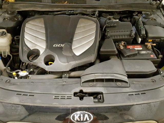 KNALN4D71E5157038 - 2014 KIA CADENZA PR BLACK photo 7