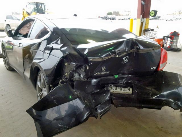 1HGCS2B80CA003535 - 2012 HONDA ACCORD EXL 黑色 照片 3