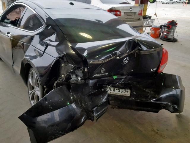 1HGCS2B80CA003535 - 2012 HONDA ACCORD EXL 黑色 照片 9
