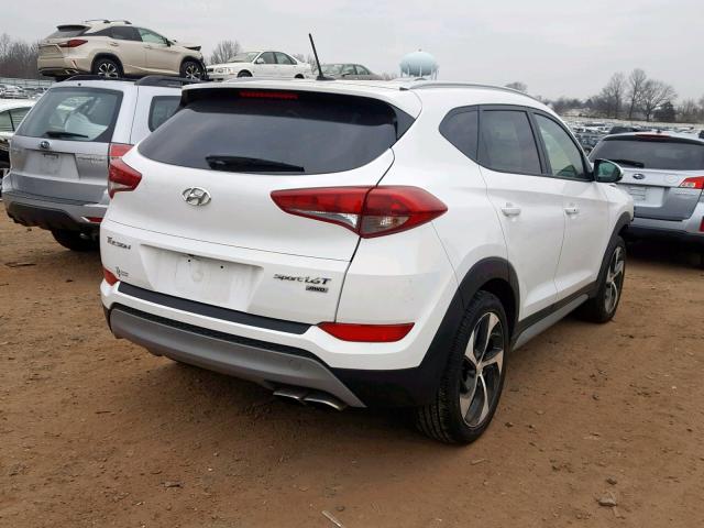 KM8J3CA29HU589823 - 2017 HYUNDAI TUCSON LIM WHITE photo 4