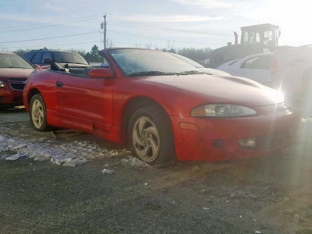 4A3AX35G3TE381757 - 1996 MITSUBISHI ECLIPSE SP RED photo 1