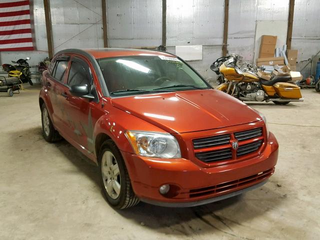 1B3HB48B67D186304 - 2007 DODGE CALIBER SX ORANGE photo 1