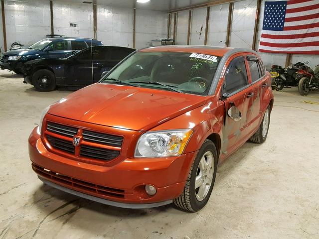 1B3HB48B67D186304 - 2007 DODGE CALIBER SX ORANGE photo 2