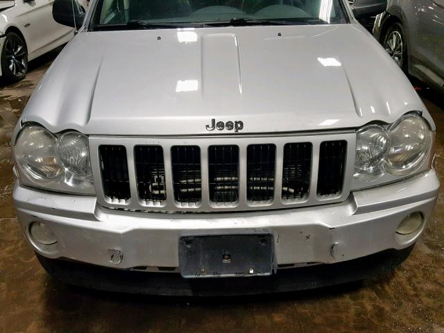 1J8GR48K97C512035 - 2007 JEEP GRAND CHER SILVER photo 9