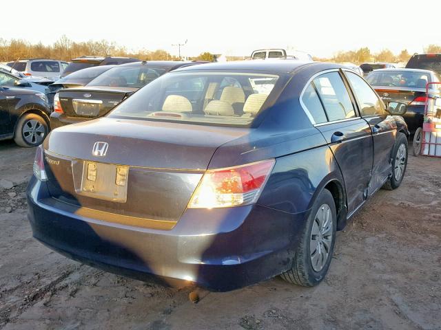 1HGCP26309A077725 - 2009 HONDA ACCORD LX BLUE photo 4